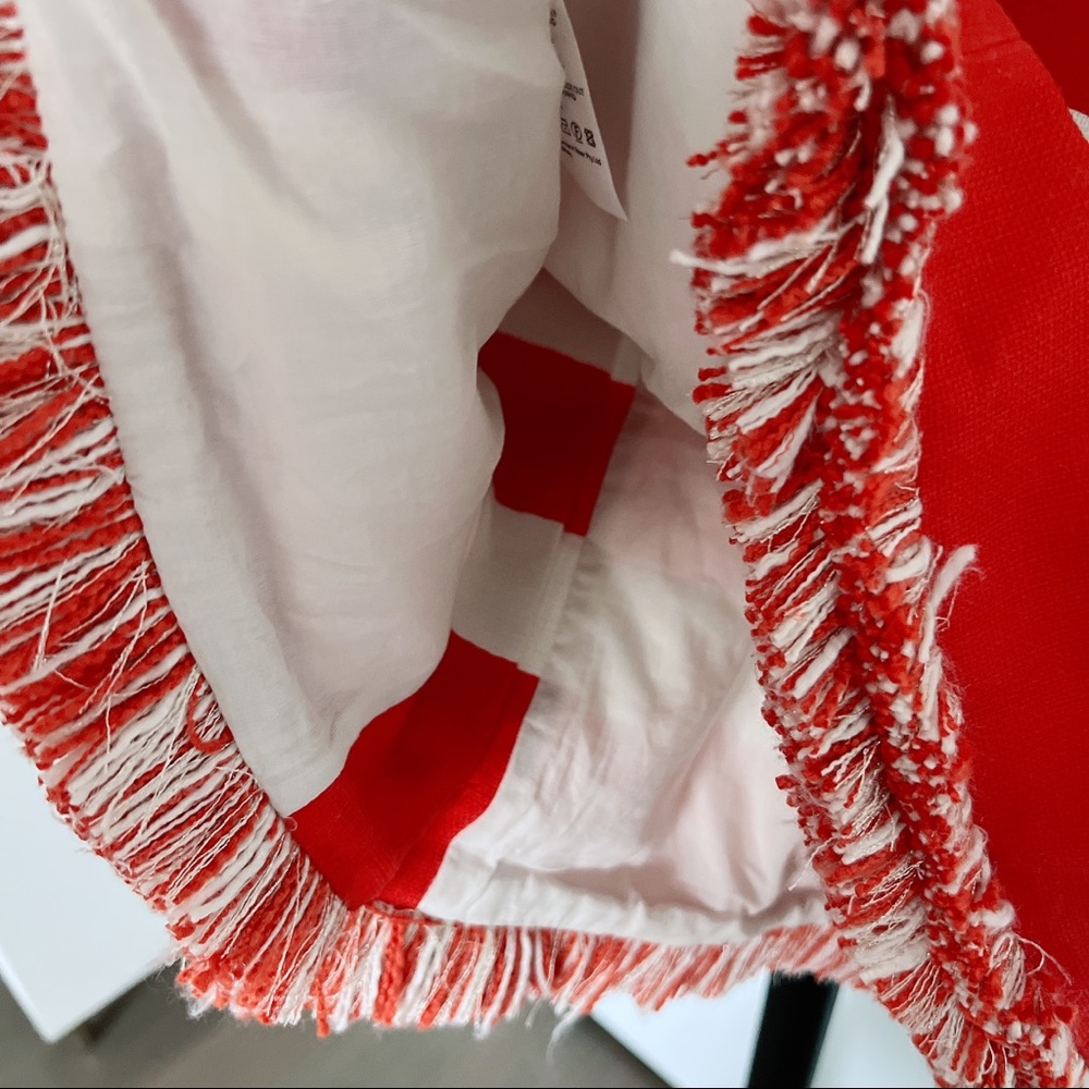 Zimmermann Red and White Striped A-Line Skirt - Picture 13 of 14